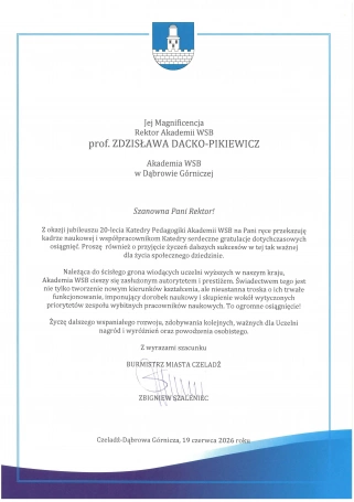 Zdjęcie nr 7 z galerii 20-lecie Pedagogiki Laudacje