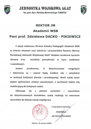 Zdjęcie nr 6 z galerii 20-lecie Pedagogiki Laudacje