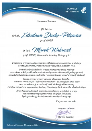 Zdjęcie nr 11 z galerii 20-lecie Pedagogiki Laudacje