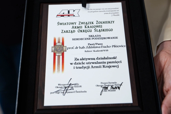 Zdjęcie nr 7 z galerii Akademia WSB z pierwszym w Polsce akademickim Klubem Historycznym im. Armii Krajowej