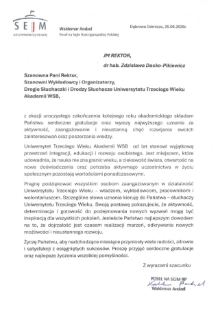 Zdjęcie nr 2 z galerii LAUDAACJE GALA ZAKOŃCZENIA UTW