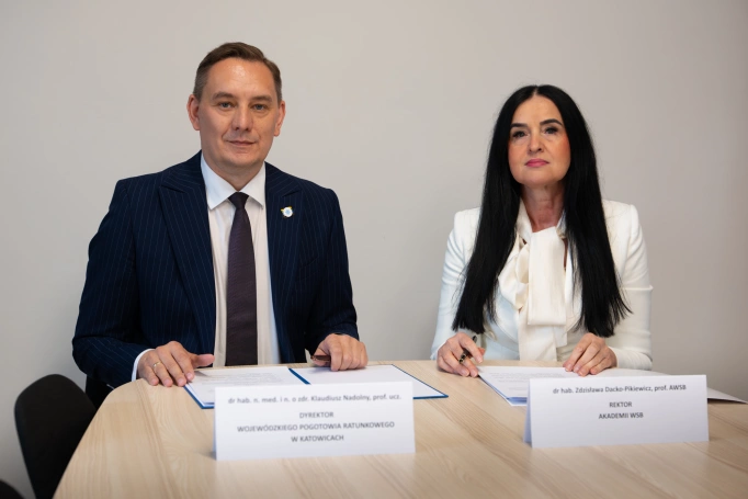 Zdjęcie nr 2 z galerii Akademia WSB i Wojew&oacute;dzkie Pogotowie Ratunkowe w Katowicach rozpoczynają wsp&oacute;łpracę