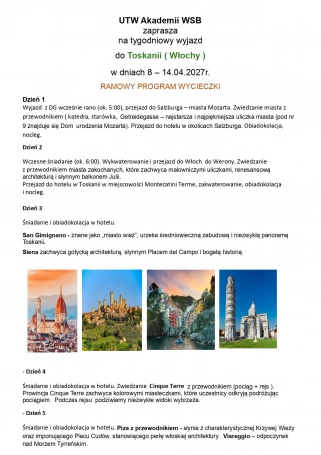 Zdjęcie nr 1 z galerii Toskania &ndash; włoska przygoda czeka! 8-14 kwietnia