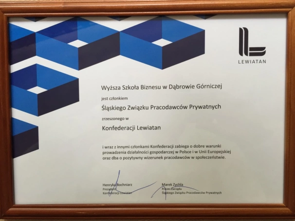 Zdjęcie nr 2 z galerii Prorektor WSB dr Marcin Lis – Wiceprezesem Zarządu Śląskiego Związku Pracodawców Prywatnych Lewiatan