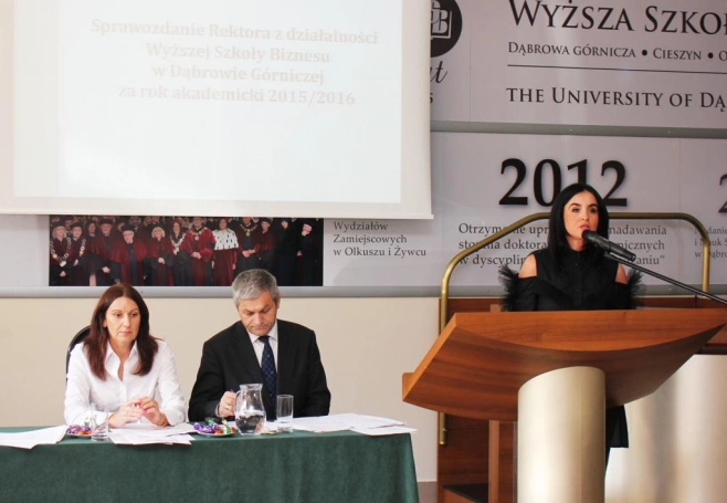 Zdjęcie nr 4 z galerii Uroczyste posiedzenie Senatu Wyższej Szkoły Biznesu w Dąbrowie Górniczej