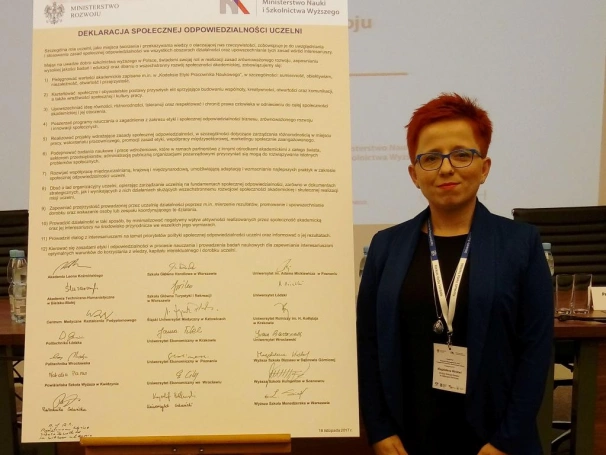 Zdjęcie nr 1 z galerii WSB wśród sygnatariuszy Deklaracji Społecznej Odpowiedzialności Uczelni