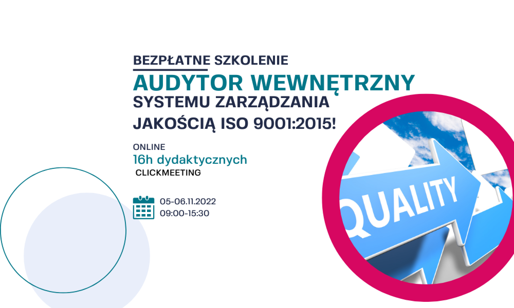 Bezpłatne Szkolenie Audytor Wewnętrzny Systemu Zarządzania Jakością ISO ...