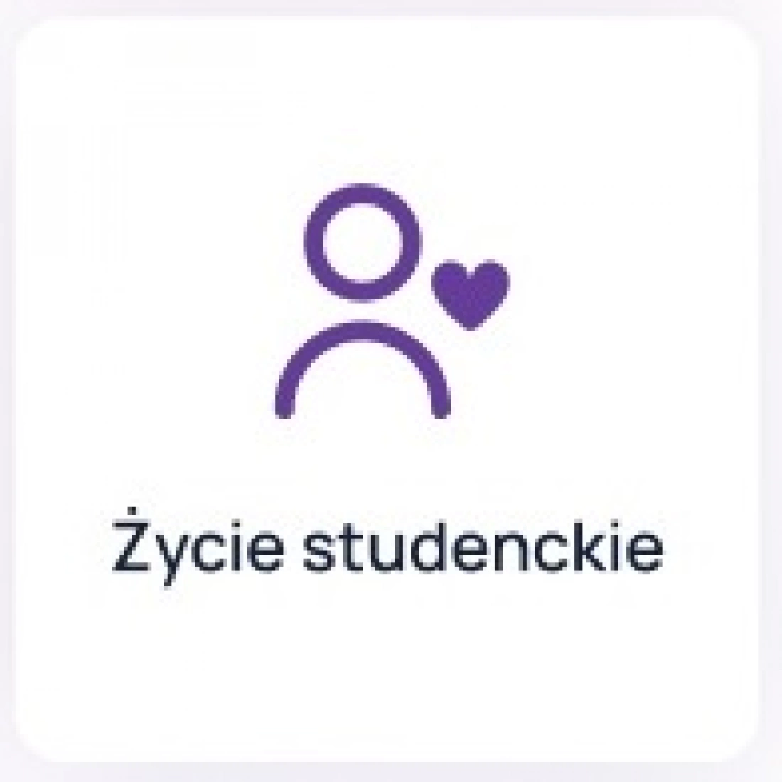 Ikona przedstawiająca życie studenckie.