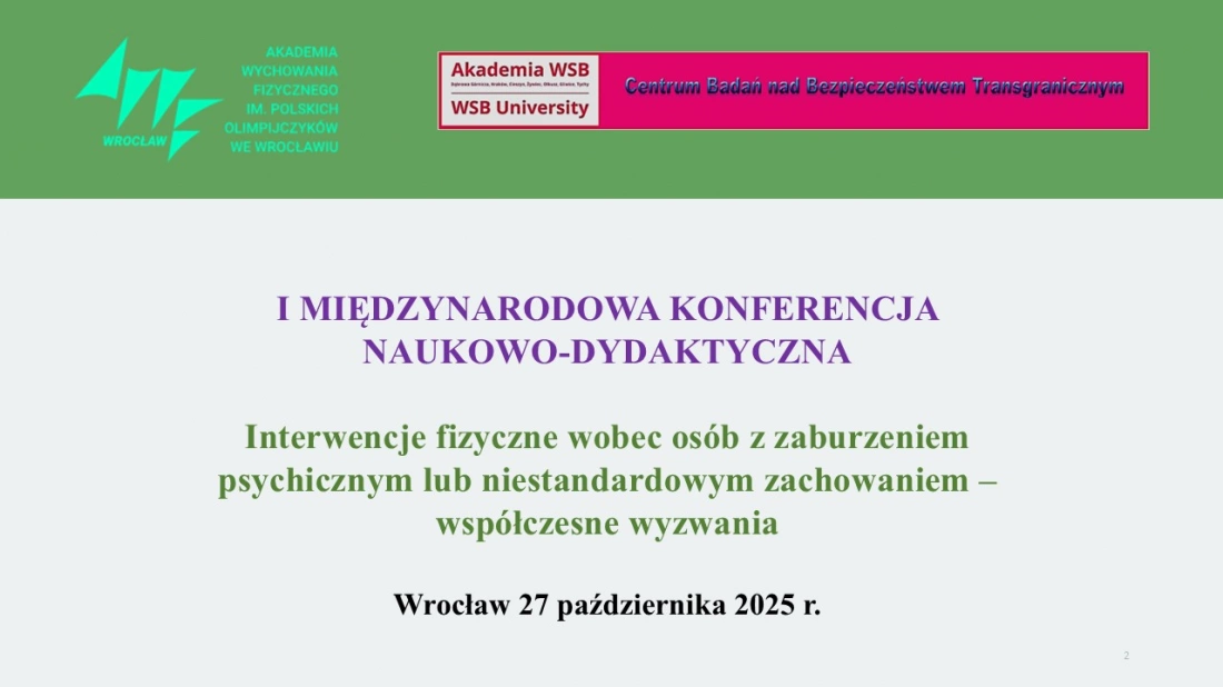 Międzynarodowa Konferencja AWF Wrocław