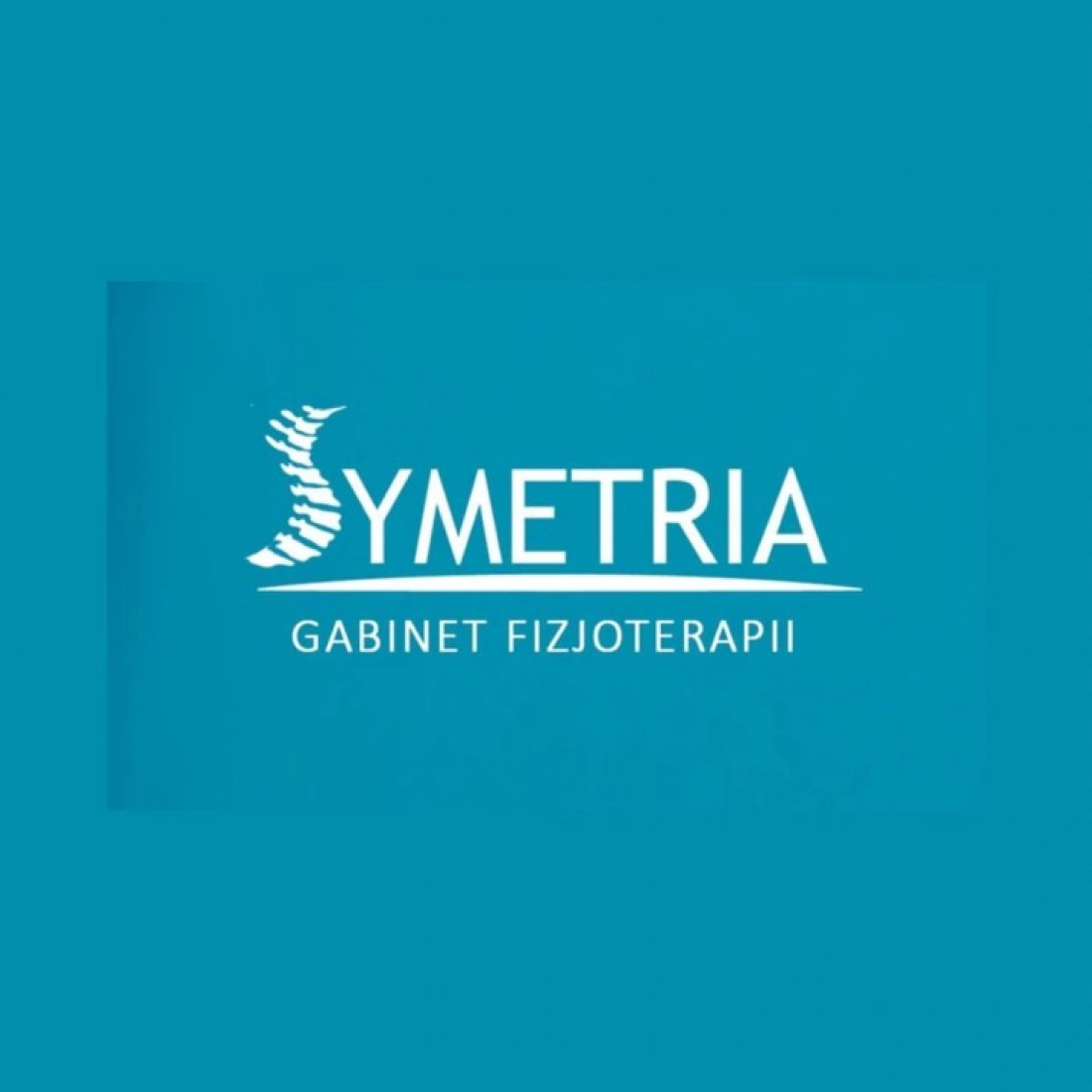 Logo gabinetu fizjoterapii "Symetria".