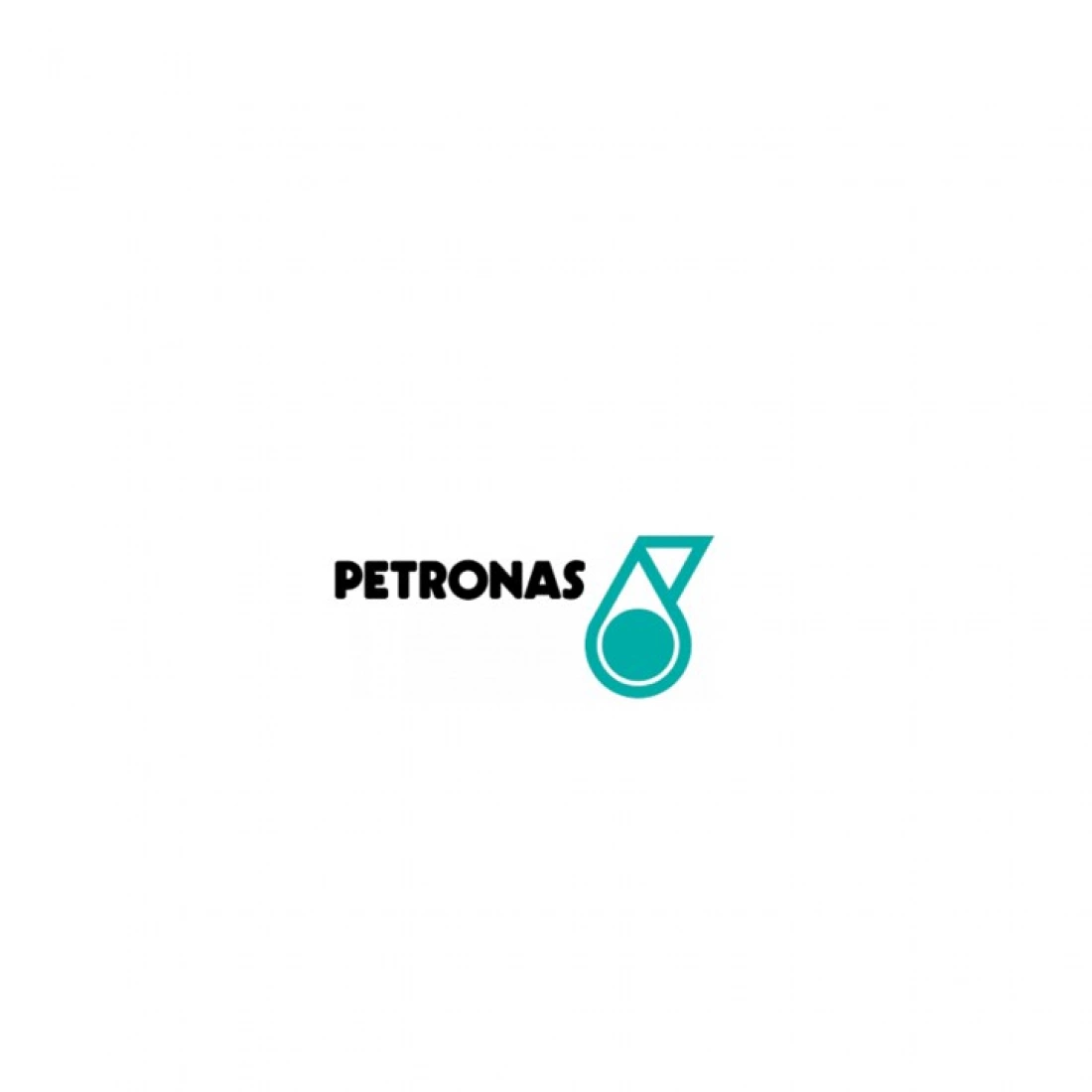 Logo firmy Petronas na białym tle.