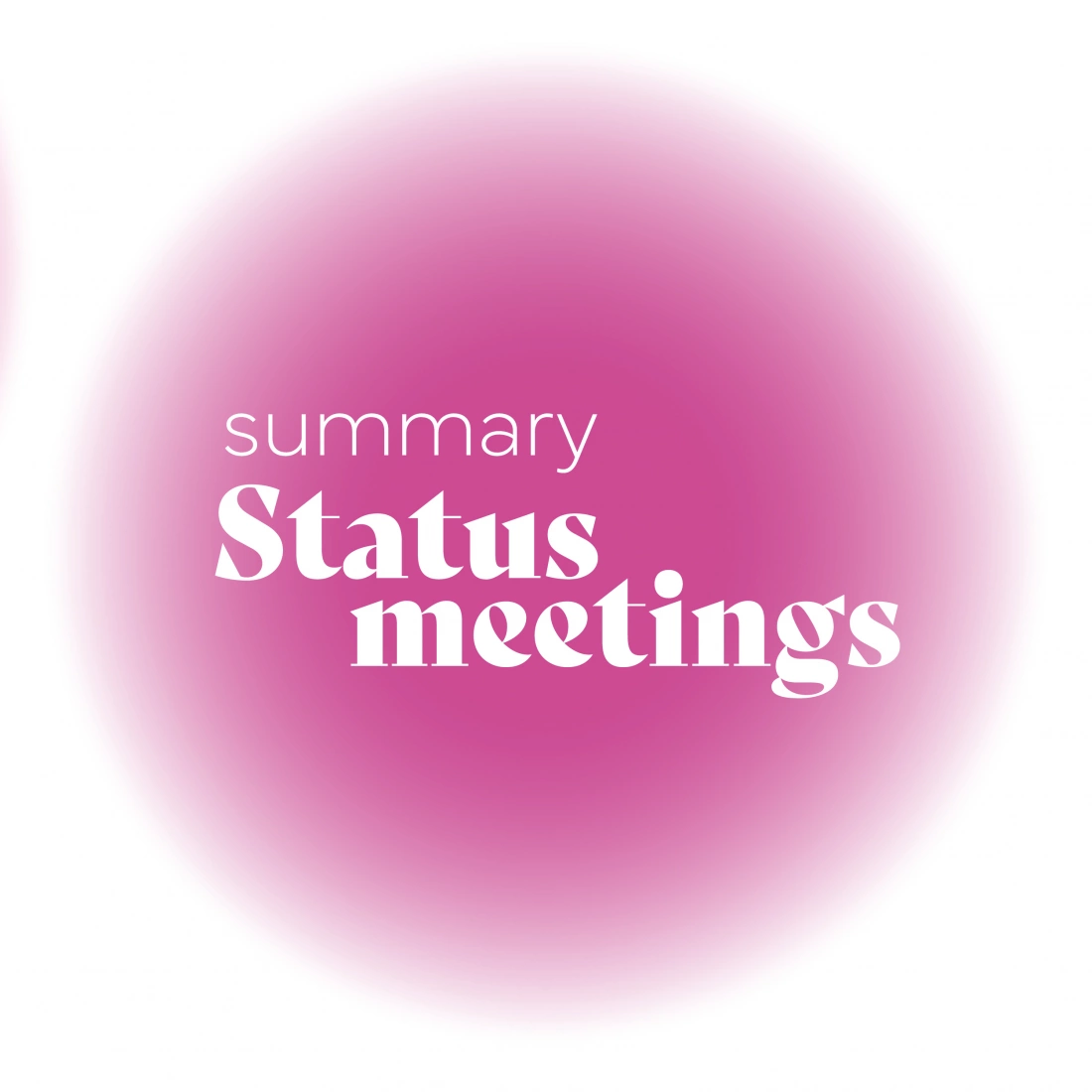 Podsumowanie spotkań statusowych.