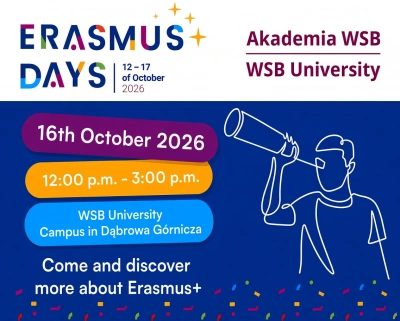 ilustracja aktualności: Erasmus+ Days at WSB University!