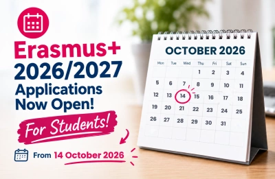 ilustracja aktualności: Erasmus+ 2026/2027 Applications Now Open!