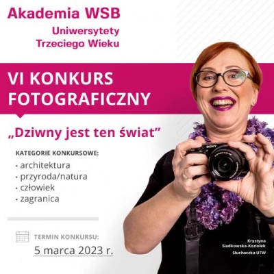 ilustracja aktualności: VI Konkurs Fotograficzny Uniwersytetów Trzeciego Wieku
