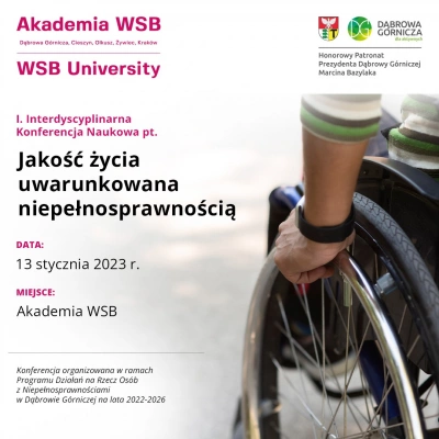 ilustracja aktualności: JAKOŚĆ ŻYCIA UWARUNKOWANA NIEPEŁNOSPRAWNOŚCIĄ