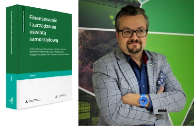 ilustracja aktualności: Dr Patryk Kuzior współautorem książki „Finansowanie i zarządzanie oświatą samorządową”