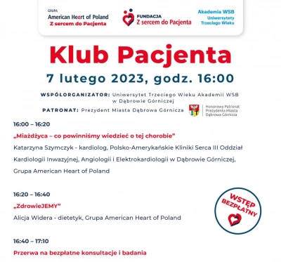 ilustracja aktualności: Startuje KLUB PACJENTA!