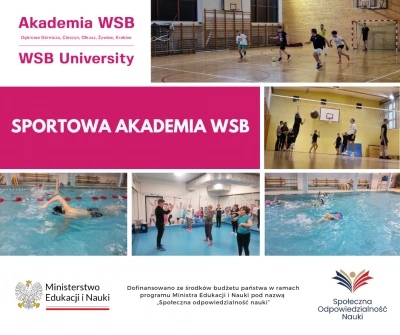 ilustracja aktualności: AZS AKADEMII WSB SERDECZNIE ZAPRASZA NA ZAJĘCIA OGÓLNOROZWOJOWE