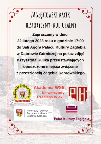 ilustracja aktualności: Zagłębiowski Kącik Historyczno - Kulturalny