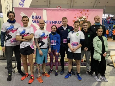 ilustracja aktualności: XI. Bieg Walentynkowy w Dąbrowie Górniczej z udziałem Absolwentów i  Członków Naszego Stowarzyszenia
