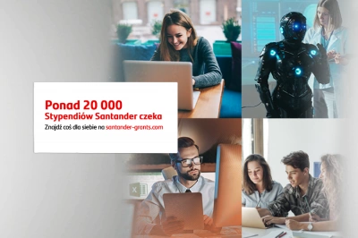 ilustracja aktualności: Ponad 20 000 miejsc na bezpłatne kursy w ramach Stypendiów Santander #NeverStopLearning