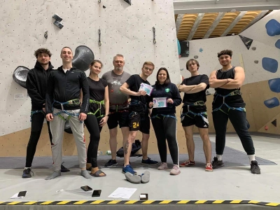 ilustracja aktualności: Akademickie Mistrzostwa Śląska ze wspinaczki sportowej 