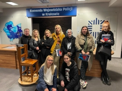 ilustracja aktualności: I część wizyty studyjnej w Laboratorium Kryminalistycznym studentów z Koła Naukowego "GARDA"