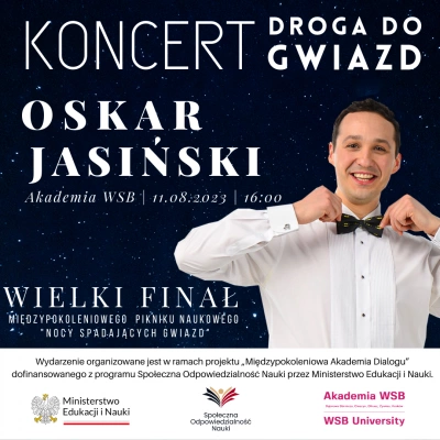 ilustracja aktualności: Zapraszamy na Koncert Oskara Jasińskiego