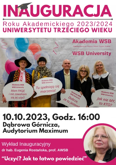 ilustracja aktualności: Inauguracja Roku Akademickiego 2023/2024 UTW AWSB