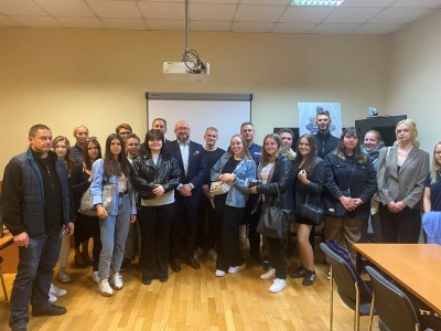 ilustracja aktualności: Wizyta studyjna w siedzibie głównej Komendy Miejskiej Policji w Krakowie