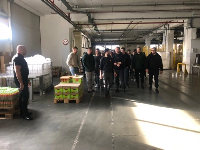 ilustracja aktualności: Wizyta studyjna studentów kierunku Inżynieria zarządzania w zakładach Maspex w Tychach. 