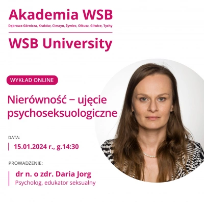 ilustracja aktualności: Wykład online "Nierówność - ujęcie psychoseksuologiczne”