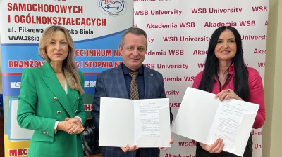 ilustracja aktualności: Zespół Szkół Samochodowych i Ogólnokształcących w Bielsku-Białej partnerem Akademii WSB
