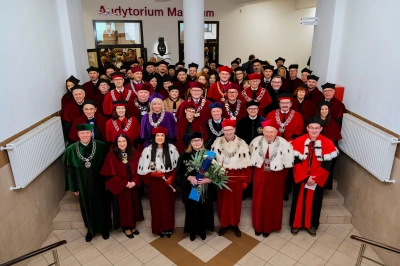 ilustracja aktualności: Doctor Honoris Causa conferred upon Prof.  Ewa Stańczyk-Hugiet, PhD. by WSB University