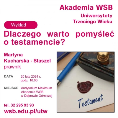 ilustracja aktualności: Dlaczego warto pomyśleć o testamencie?