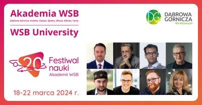 ilustracja aktualności: 20 Festiwal Nauki Akademii WSB Zapraszamy!
