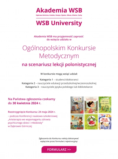 ilustracja aktualności: OGÓLNOPOLSKI KONKURS METODYCZNY NA SCENARIUSZ LEKCJI POLONISTYCZNEJ 