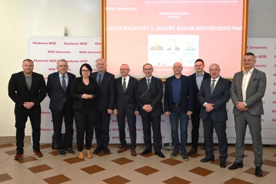 ilustracja aktualności: Debata naukowa „Język naukowy a jakość badań bezpieczeństwa”