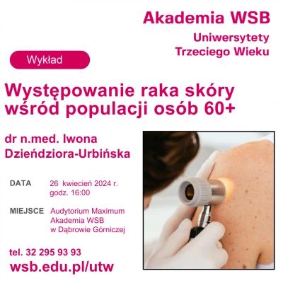 ilustracja aktualności: Występowanie raka sk&oacute;ry wśr&oacute;d populacji os&oacute;b 60+