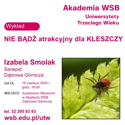 ilustracja aktualności: NIE BĄDŹ atrakcyjny dla kleszczy