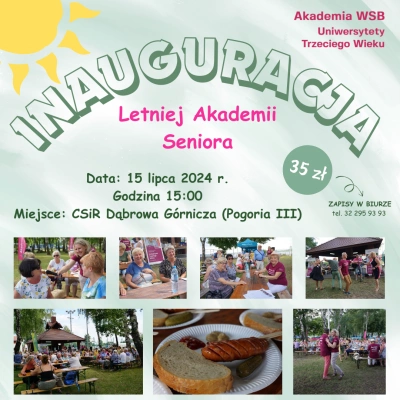 ilustracja aktualności: Zapraszamy na Inaugurację LETNIEJ AKADEMII SENIORA