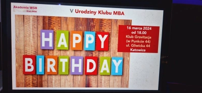 ilustracja aktualności: V urodziny Klubu MBA