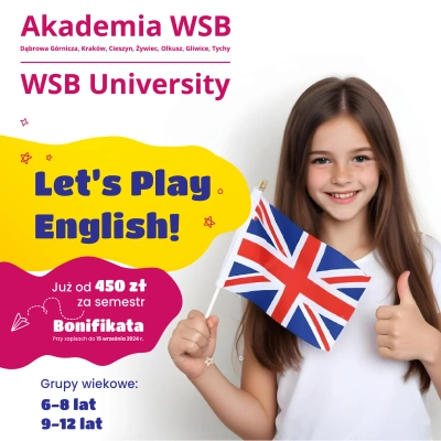 ilustracja aktualności: Let's play English! Ruszają zapisy na kurs języka angielskiego dla dzieci