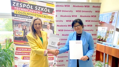 ilustracja aktualności: Zespół Szkół Technicznych i Ogólnokształcących w Skoczowie szkołą partnerską Akademii WSB