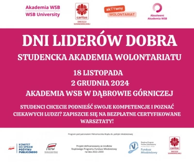 ilustracja aktualności: Dzień LIDER&Oacute;W DOBRA -warsztaty