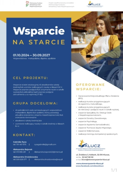 ilustracja aktualności: Projekt "Wsparcie na Starcie"