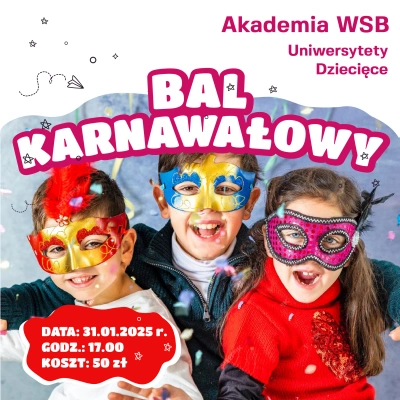 ilustracja aktualności: WIELKI BAL KARNAWAŁOWY DLA DZIECI 