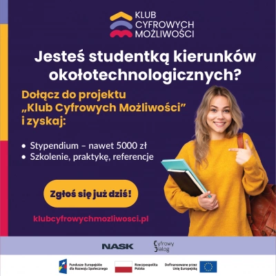 ilustracja aktualności: Wystartował nabór studentek do nowego projektu