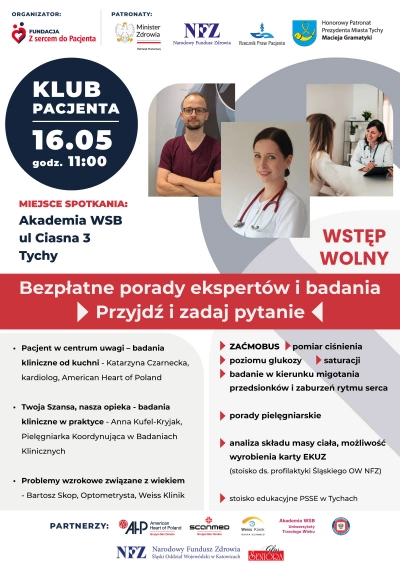 ilustracja aktualności: Zapraszamy na Klub Pacjenta